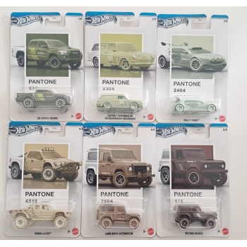 Hot Wheels 1:64 Zestaw Pantone Mix 2 - 6 szt.
